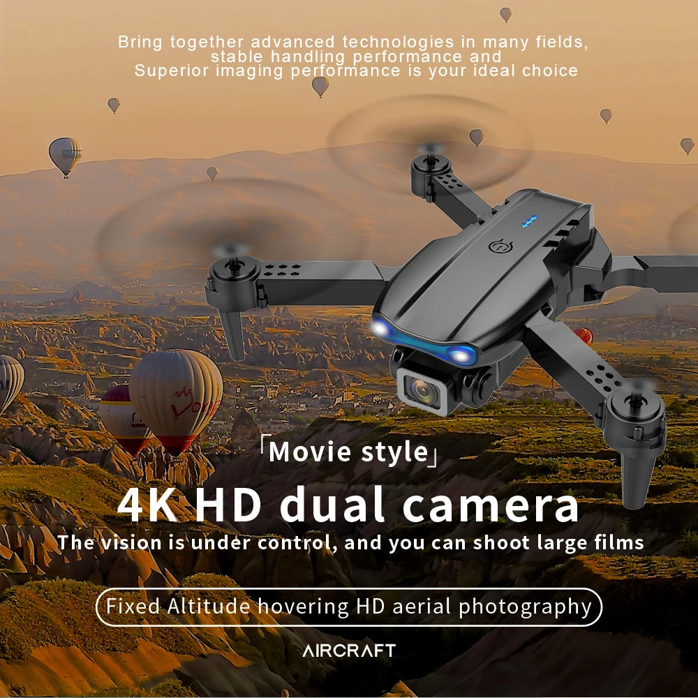 E99 Pro Drone Quadcopter HD 6K Photography Remote Control Toys