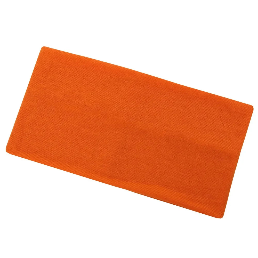 Headbands For Women Solid Color Elastic Wide Turban Headwrap Yoga Makeup Hair Accessories