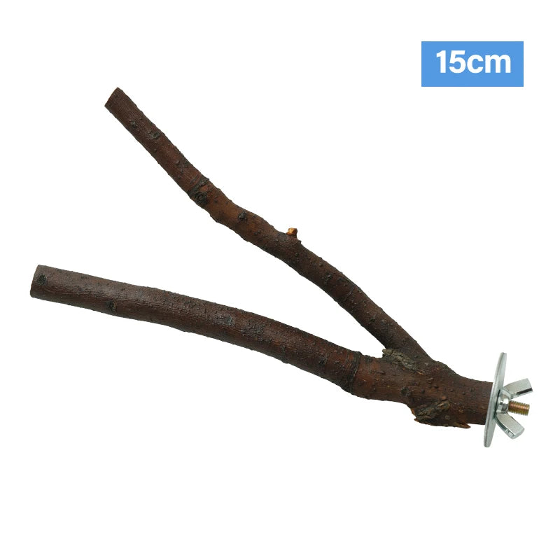 Bird Mirror Wooden Interactive Play Toy With Perch For Small Parrot Budgies Cockatiel Parakeet Conure Lovebird Cage Accessories