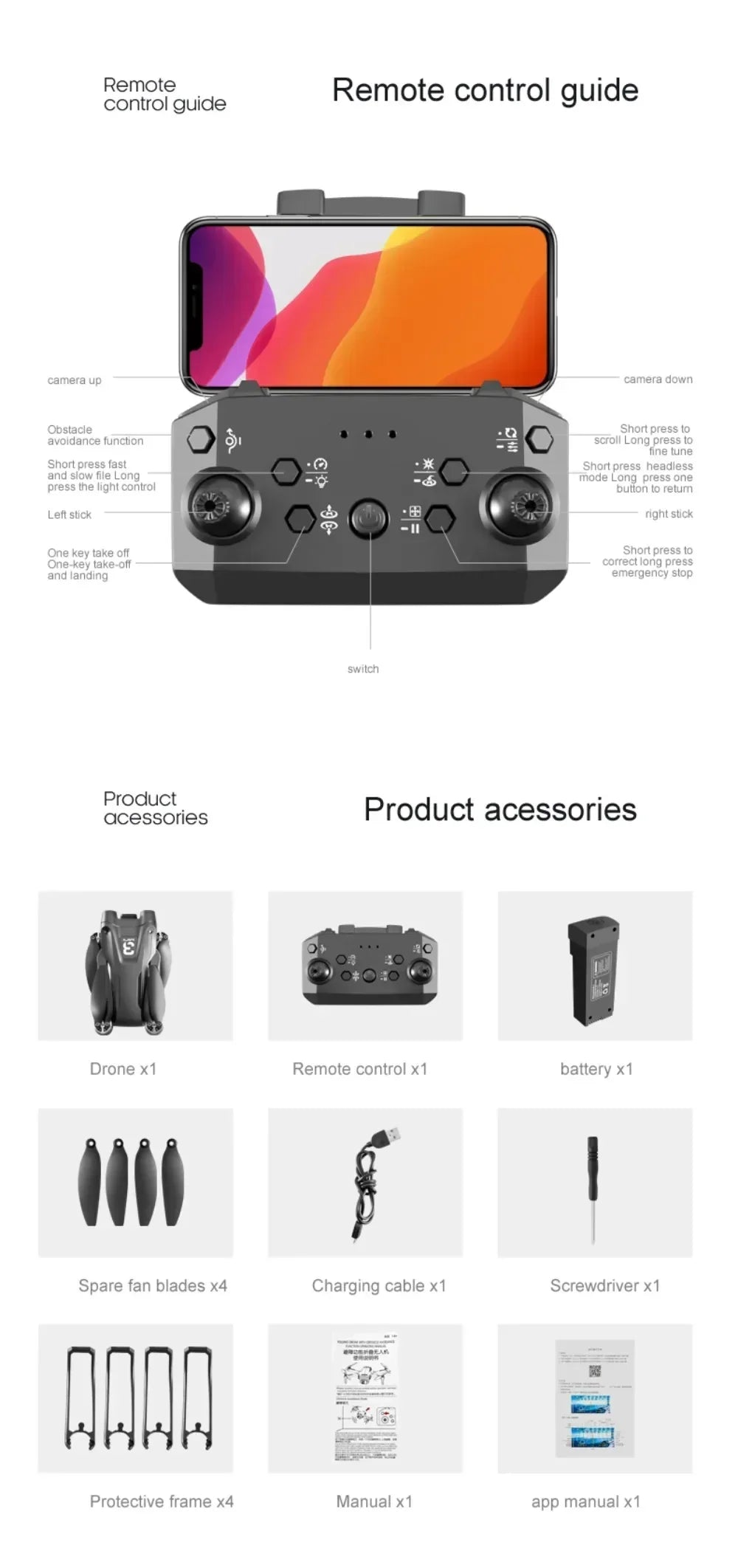 Origin Z908 Pro Drone 8K Dual Camera GPS Quadcopter with Long Range Aerial Photography