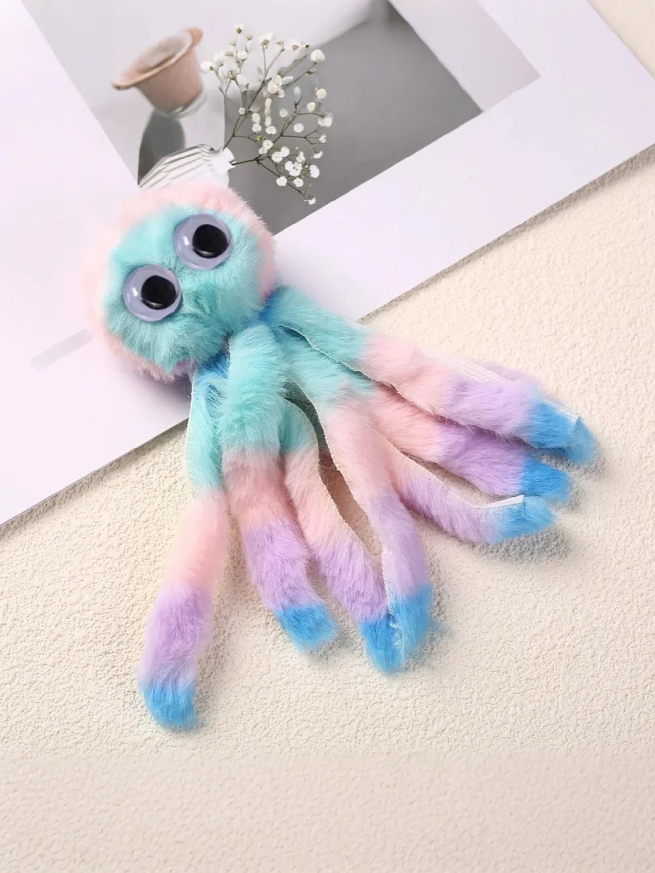 Adorable Octopus Plush Cat Toy - Interactive Chew & Kick Game, Teaser Wand Replacement Heads, Assorted Colors for Indoor Cats