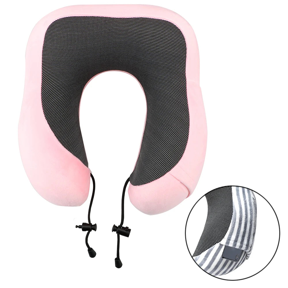 Soft Travel Pillow U Shaped Memory Foam Neck Cushion for Airplanes