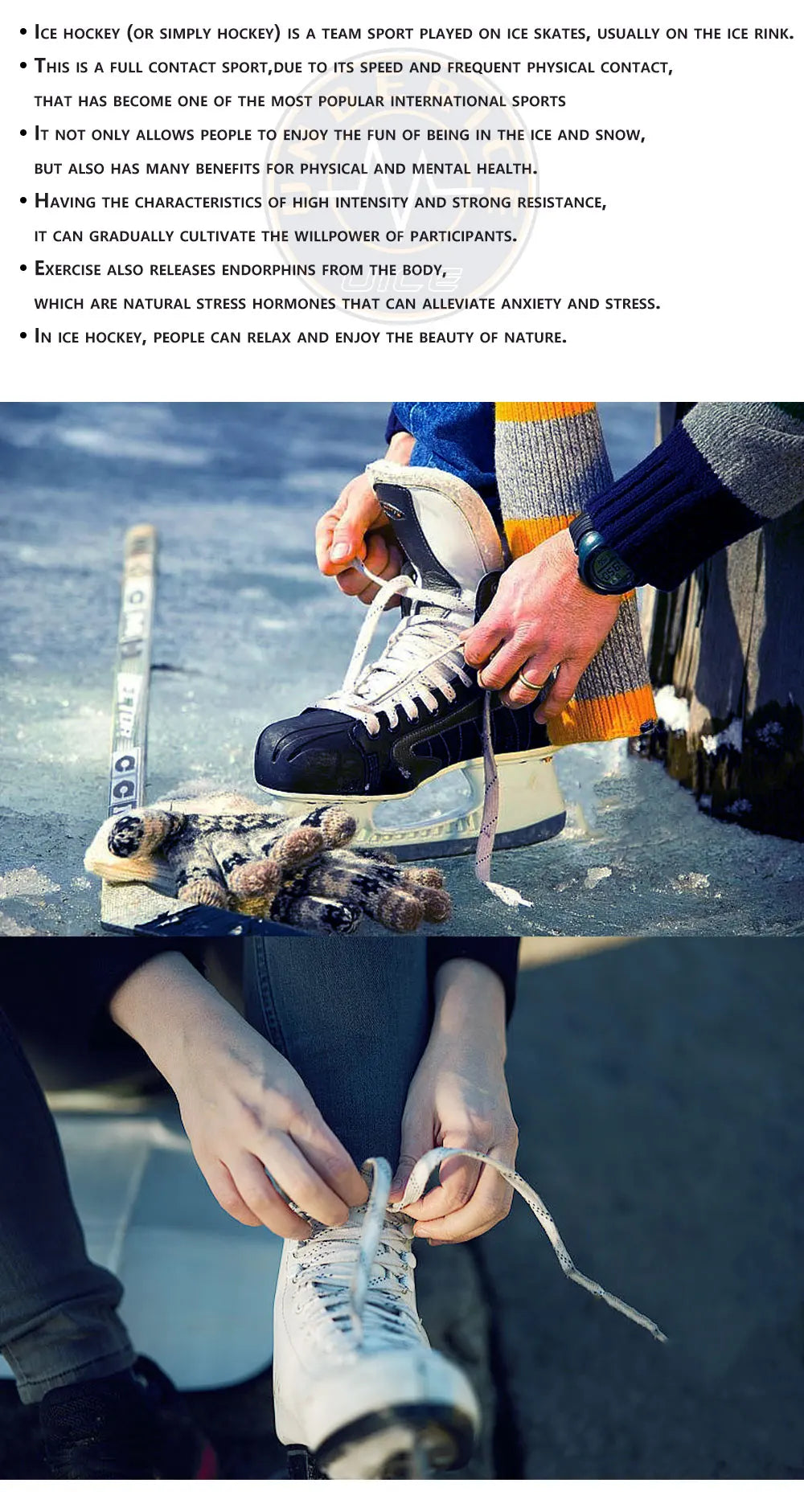 Ice Hockey Skate Laces 84-120inch Waxed Dual Layer Braid