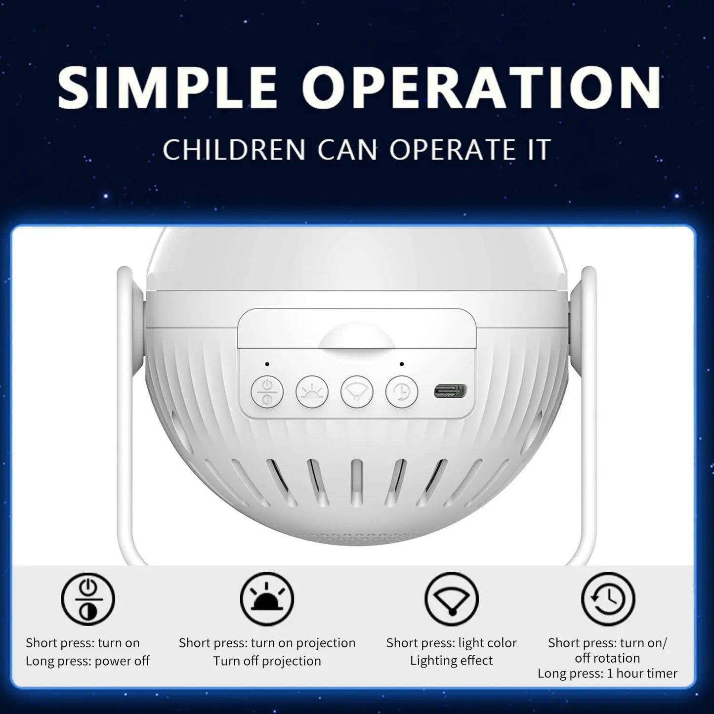 Star Projector Galaxy Night Light For Bedroom 13 Films