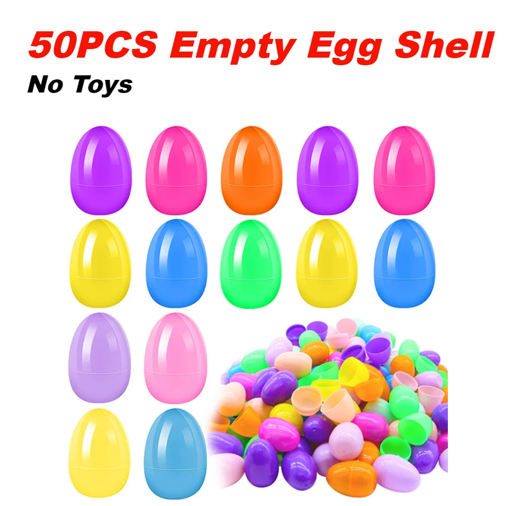 12/20/24/48Pcs Prefilled Easter Eggs with Plush Toys for Kids