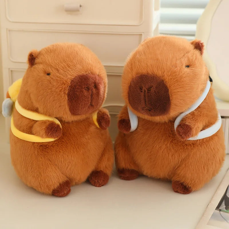 Lotus Leaf Capybara Plush Toy with Unicorn and Dinosaur Design