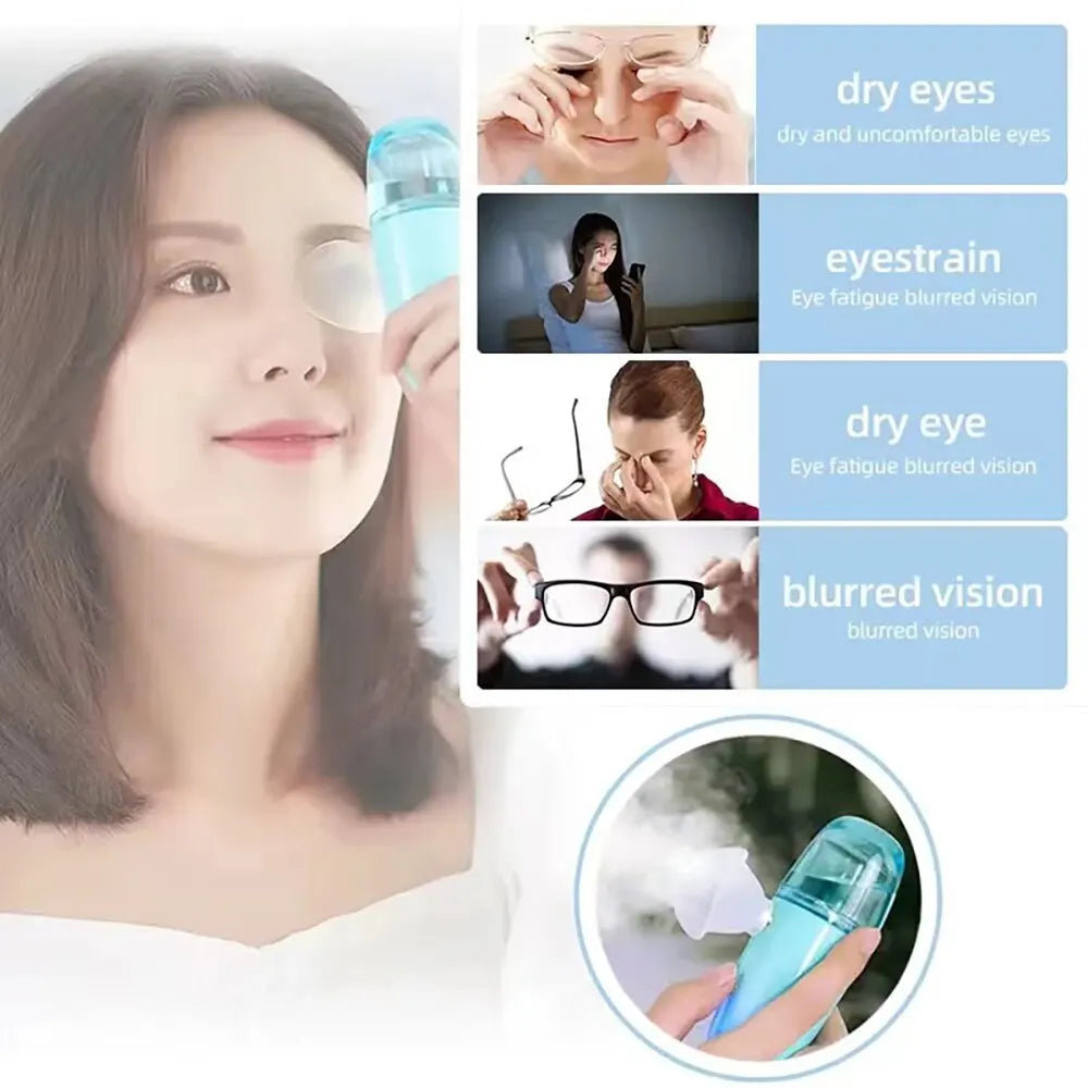Eye Moistener Nano Spray for Dry Eyes Portable USB Charging