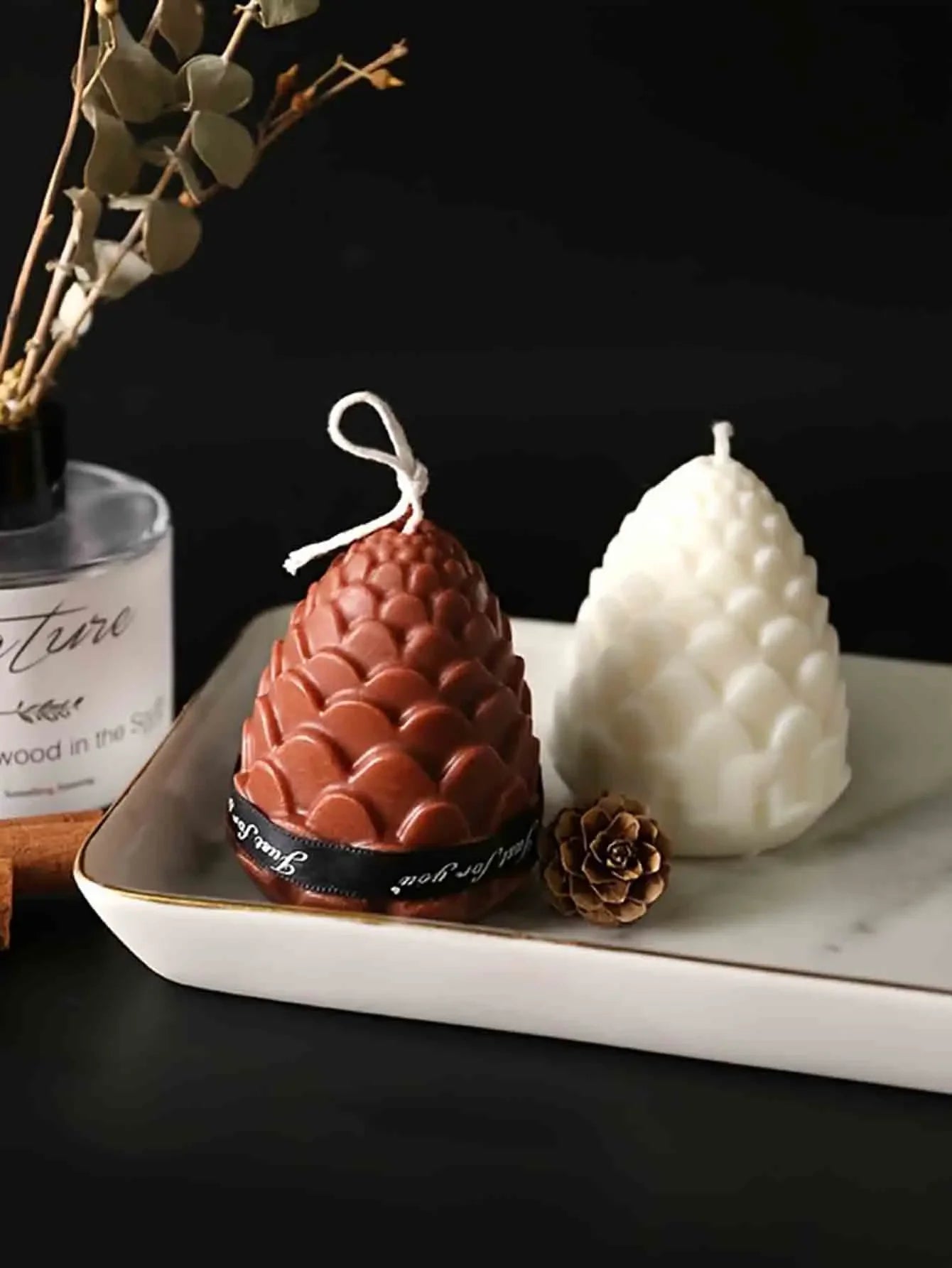 3D Pine Cones Silicone Mold for DIY Candle Making