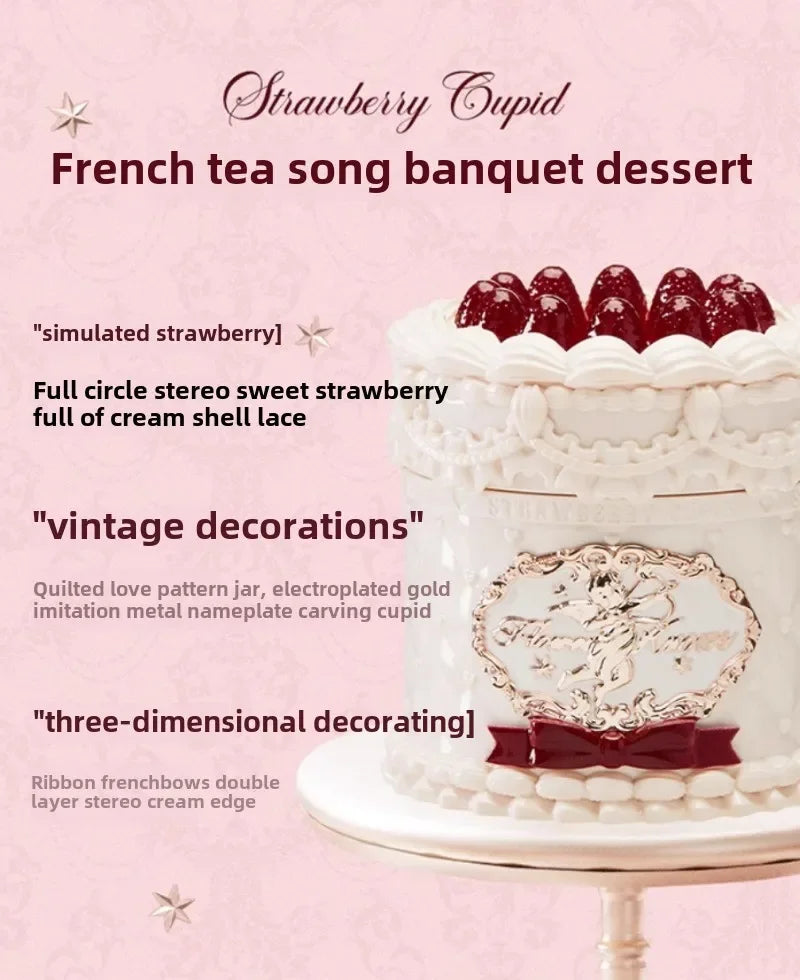 Flowerknows Strawberry Cupid Matte Velvet Lipstick Cake Lip Mud Lip Gloss Lip Cream for Women