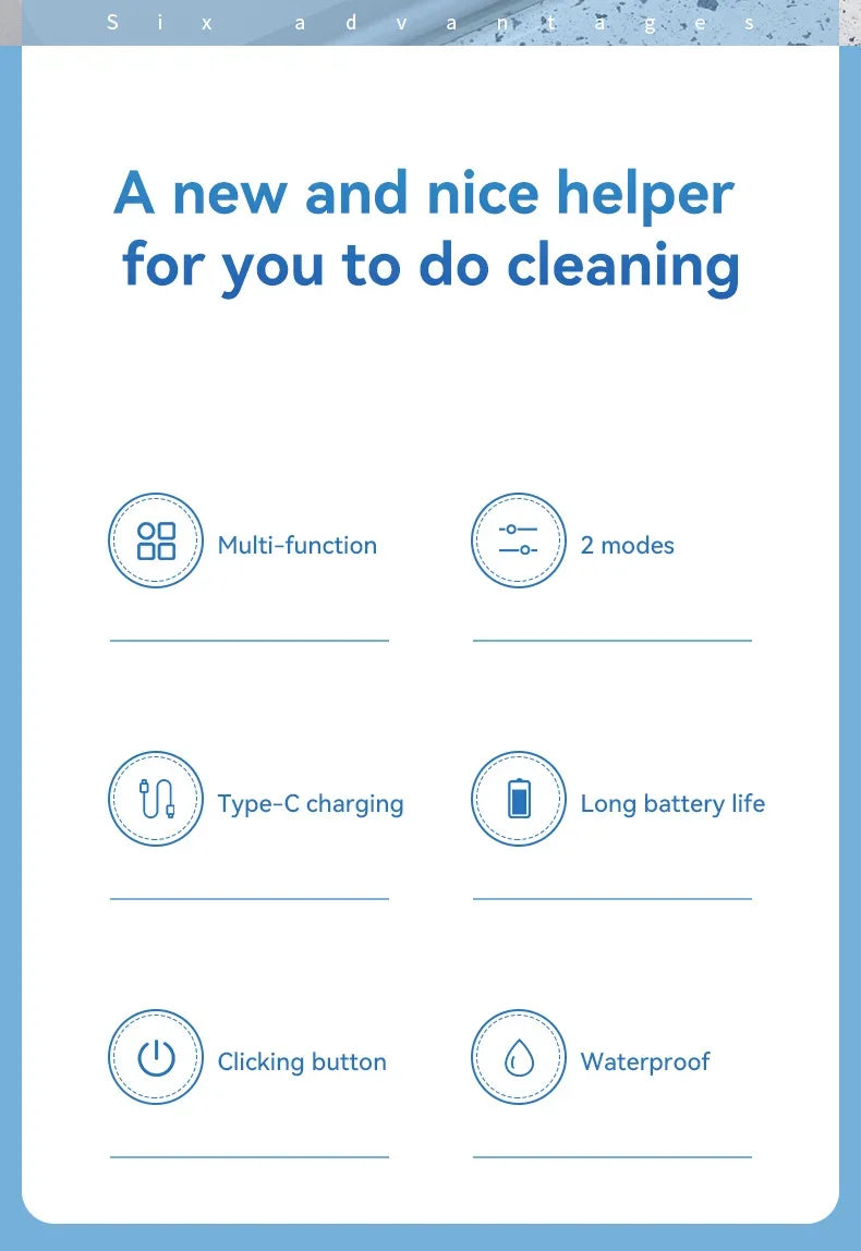 Wireless Electric Cleaning Brush for Kitchen and Bath