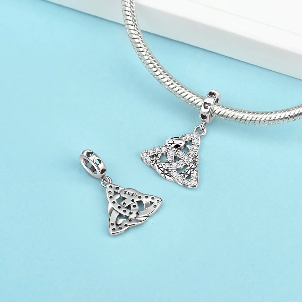 Authentic 925 Sterling Silver Charm Sparkling Star Moon Sun Pendant Jewelry Gift