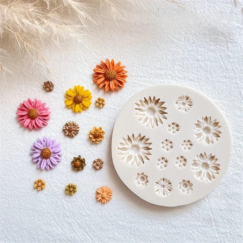 1pc Flower Silicone Mold for DIY Chocolate Sugar Resin Crafts
