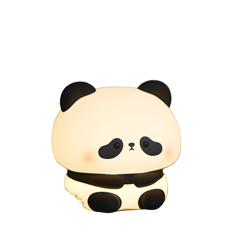 Panda LED Night Light Cute Silicone Touch Lamp USB Rechargeable Bedroom Decor Perfect Children's Gift