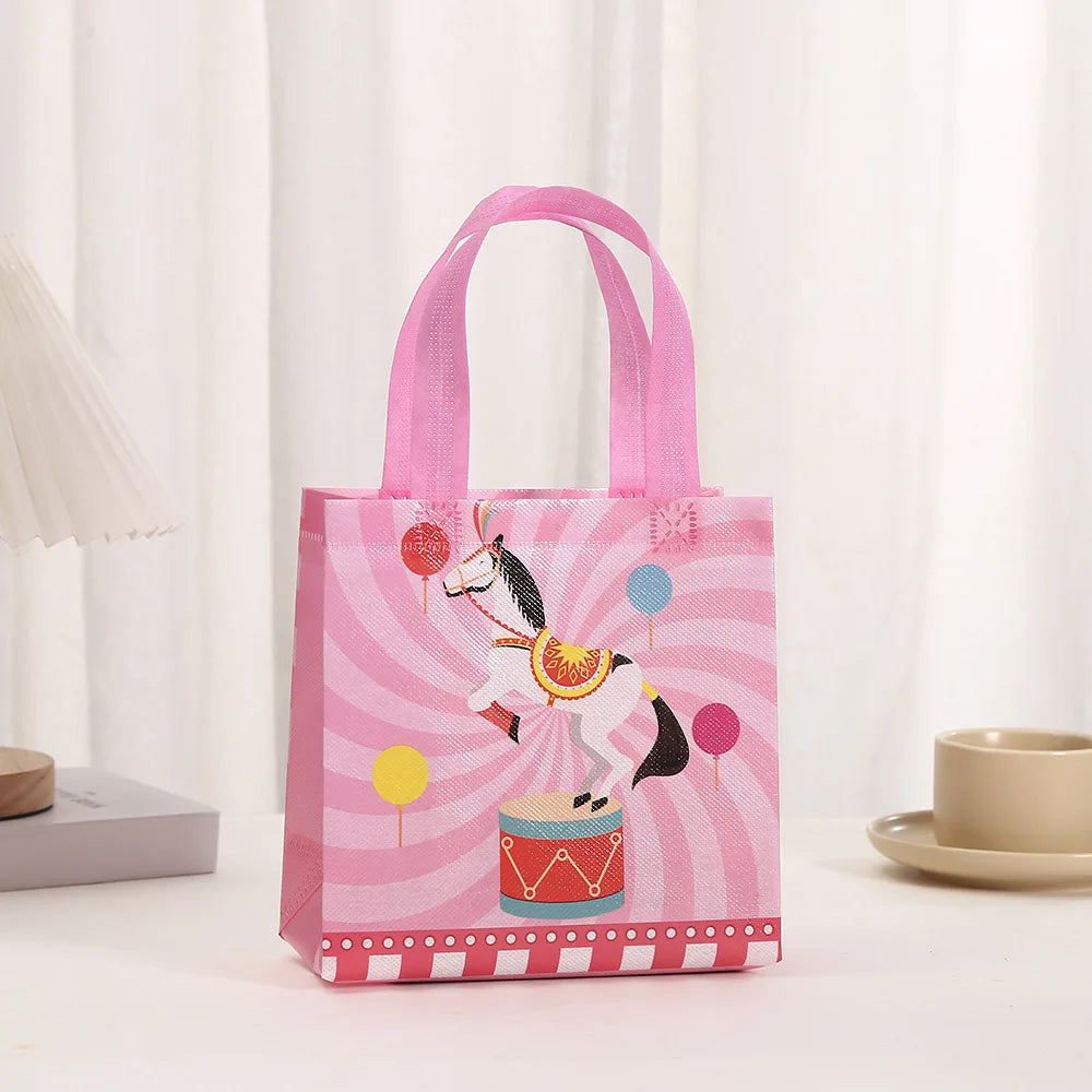 Circus Carnival Non Woven Gift Bags for Kids Birthday