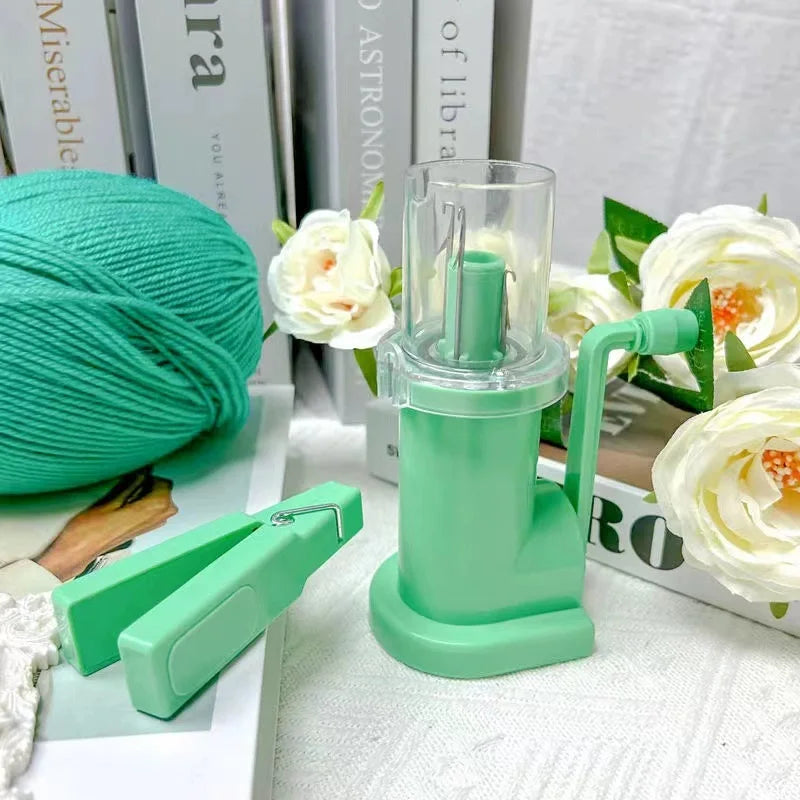 Portable Hand Knitting Machine with Crank for DIY Sweaters and Scarves Crafting Kit