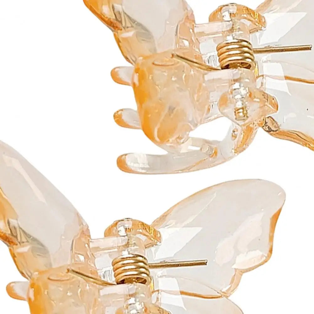 2Pcs Butterflies Hair Clip for Girls Mini Braiding Accessories