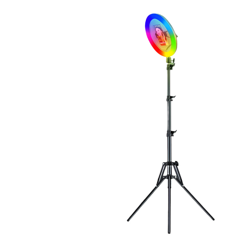 10in 26cm RGB Selfie Ring Light with Tripod Phone Holder