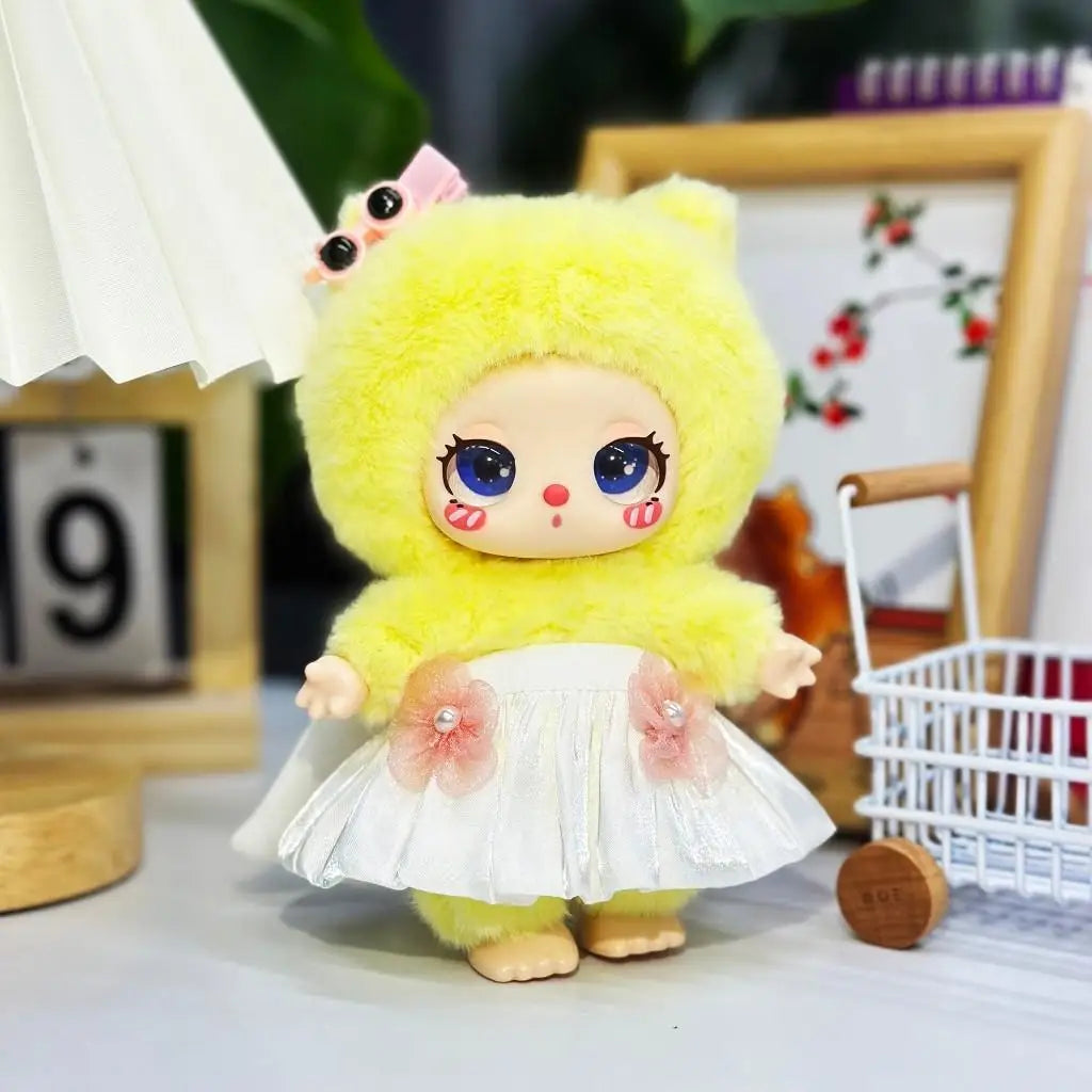 For Liila Lucky Cat Dresses Cute Doll Outfit Accessories