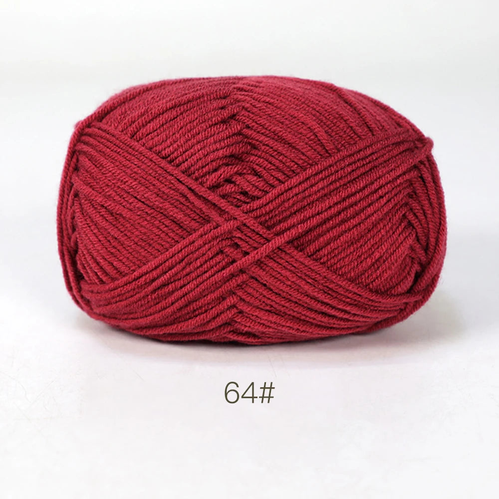 A1-1 50g Set Soft Milk Cotton Yarn for Knitting and Crochet