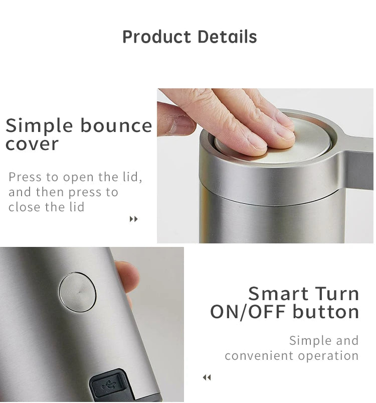 Automatic Sensor Soap Dispenser for Kitchen and Bathroom 304 Stainless Steel Smart Electric Hand Sanitizer and Body Wash Machine