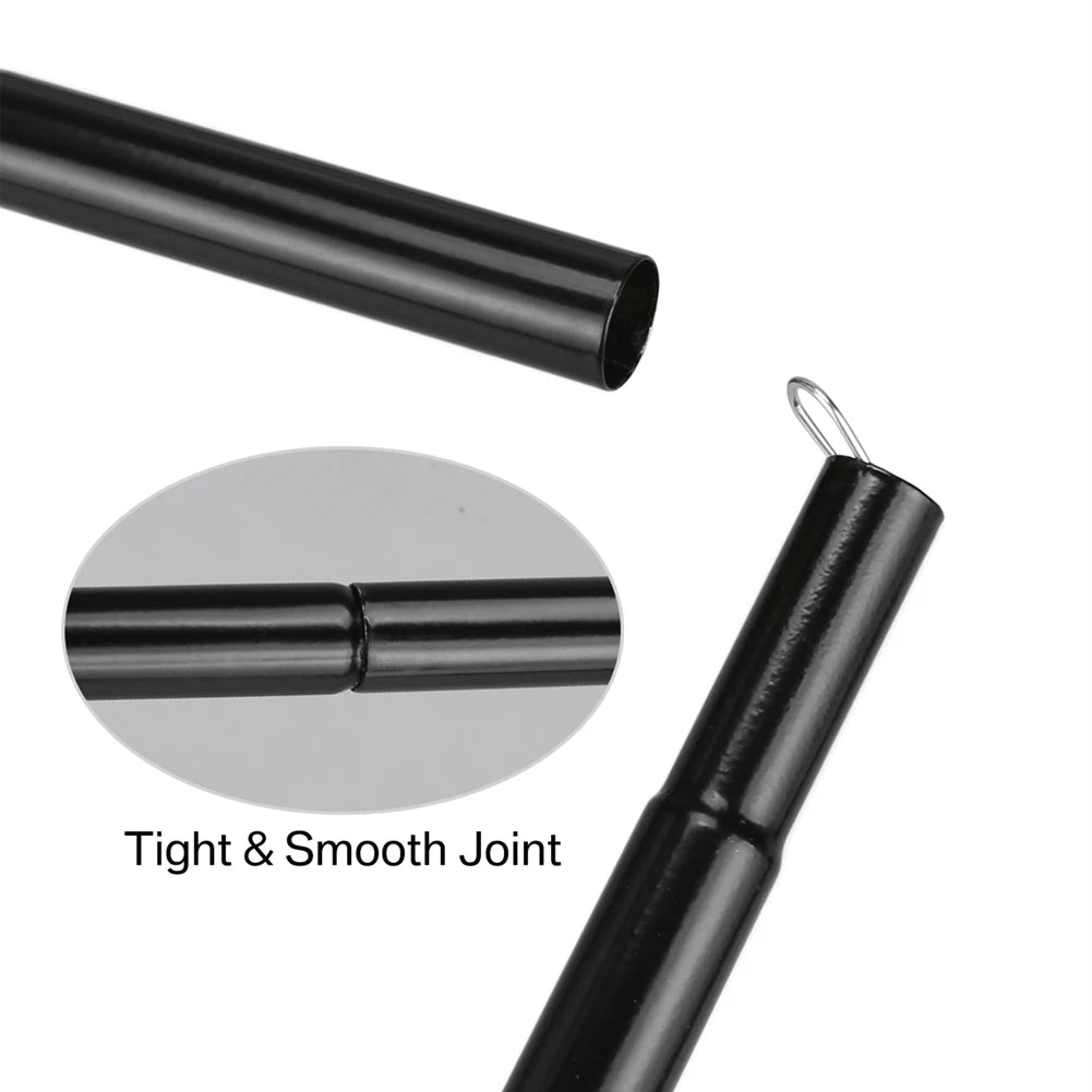 Telescopic Tent Pole 2 Sets Adjustable Aluminium Alloy Rods for Camping Hiking Awning