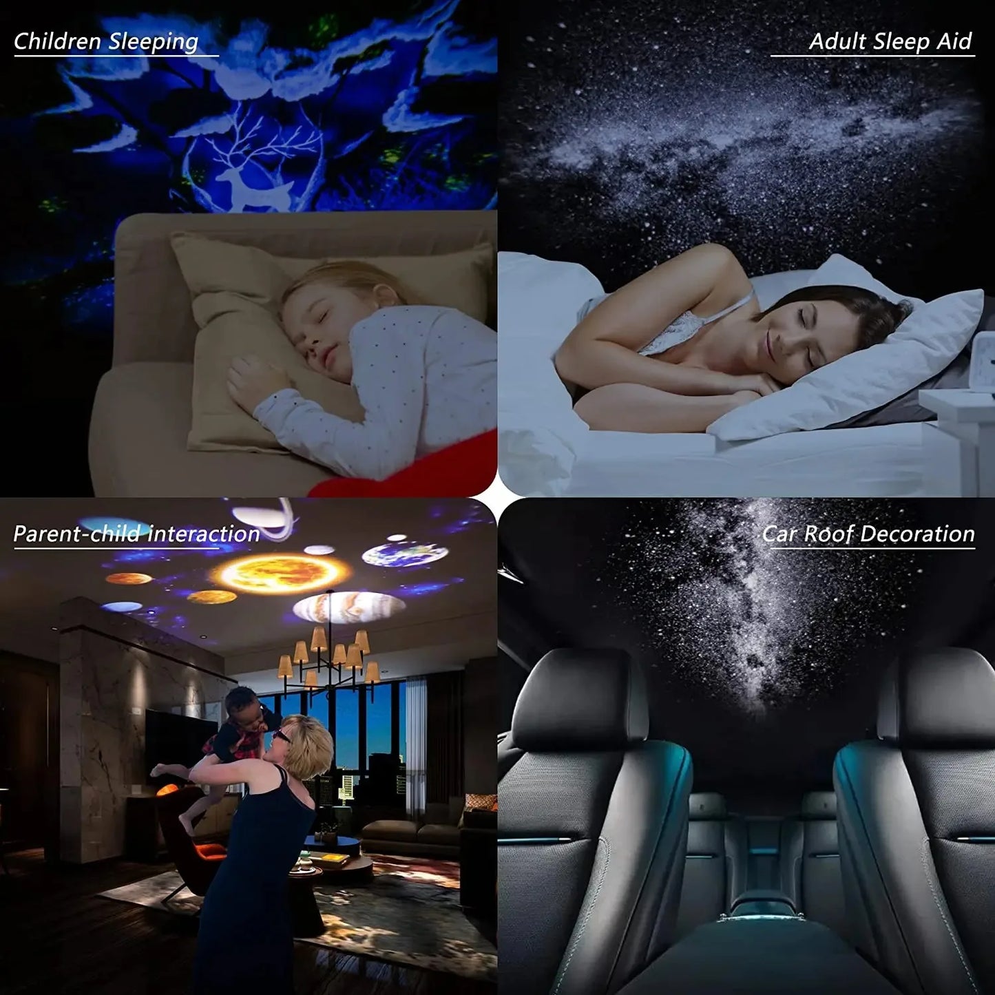 Galaxy Projector Night Light 360 Degree Rotating Starry Sky LED Lamp for Kids Bedroom and Home Decor Gifts