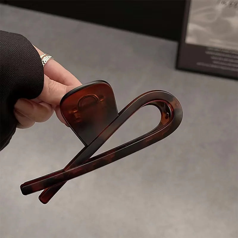 Korean Large Hair Claws Crabs Matte Bow Clips for Women Girls