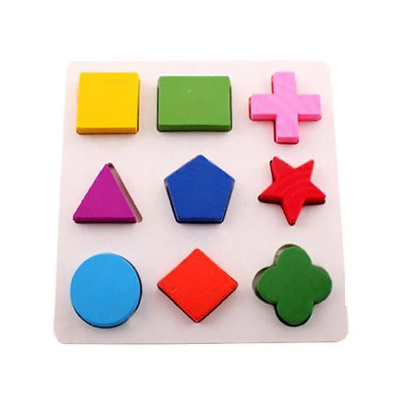 Wooden Puzzle Montessori Toys for Baby Early Learning 1-3 Years
