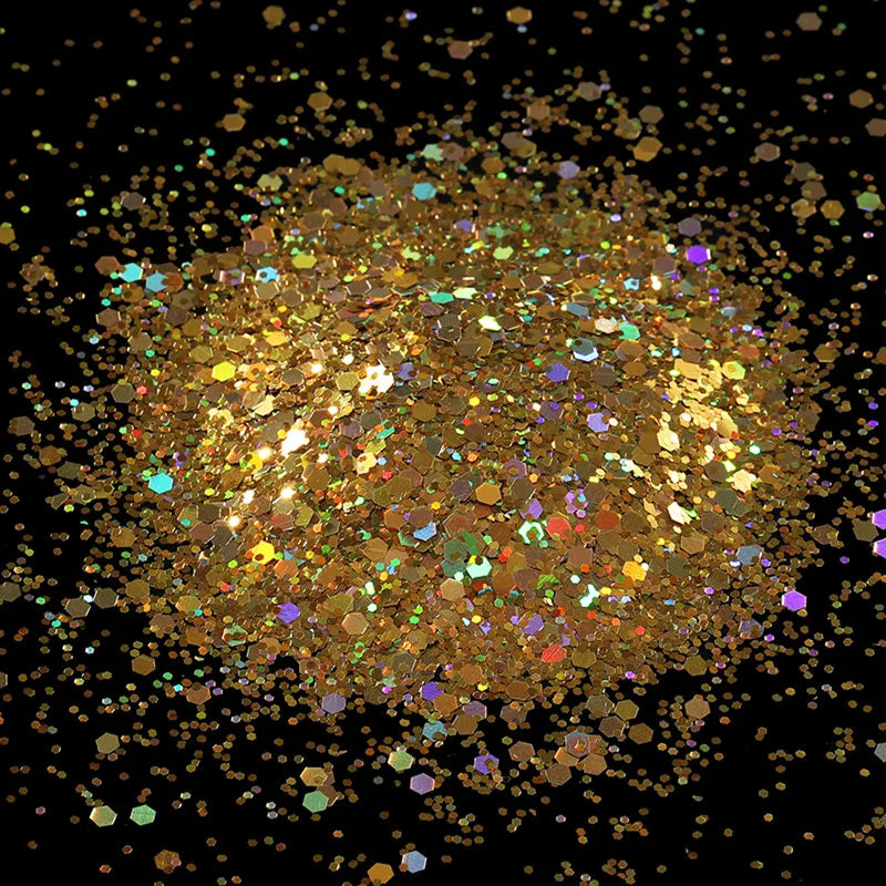 10g Holographic Hexagon Chunky Glitter for Epoxy Resin Art