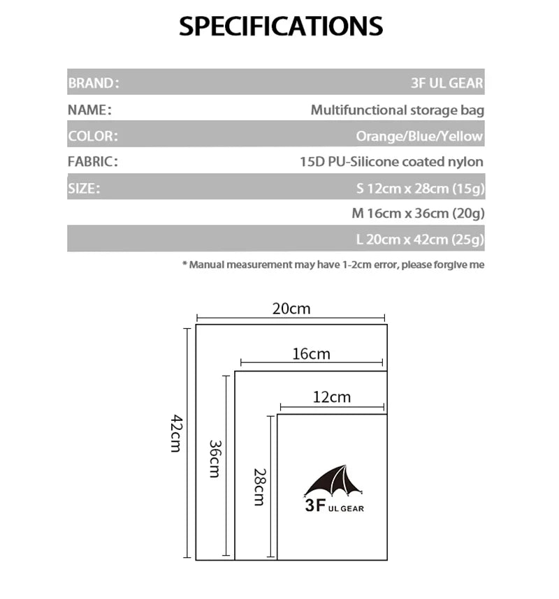Ultralight Dry Sack β Waterproof Drawstring Bag for Hiking, Camping & Trekking