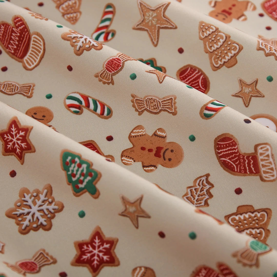 Christmas Series Cotton Fabric 150x50cm Printed Cloth for Sewing Quilting and DIY Projects