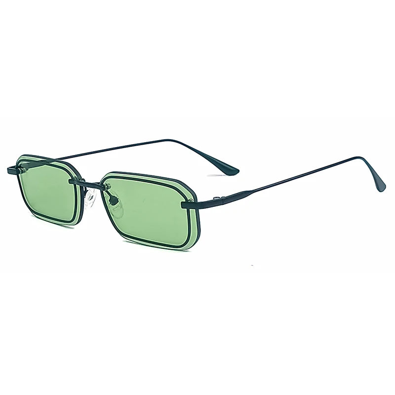CATERSIDE Retro Punk Sunglasses UV400 Small Frame Fashion Eyewear