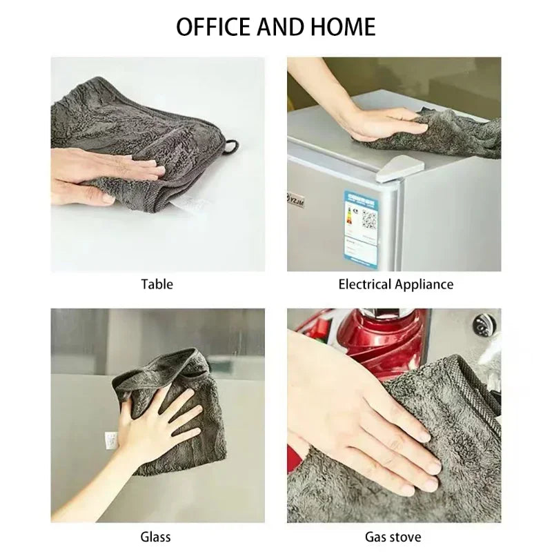 10 Pack High-End Microfiber Car Washing Towels for Ultimate Cleaning and Drying with Superior Water Absorption and Scratch-Free Softness