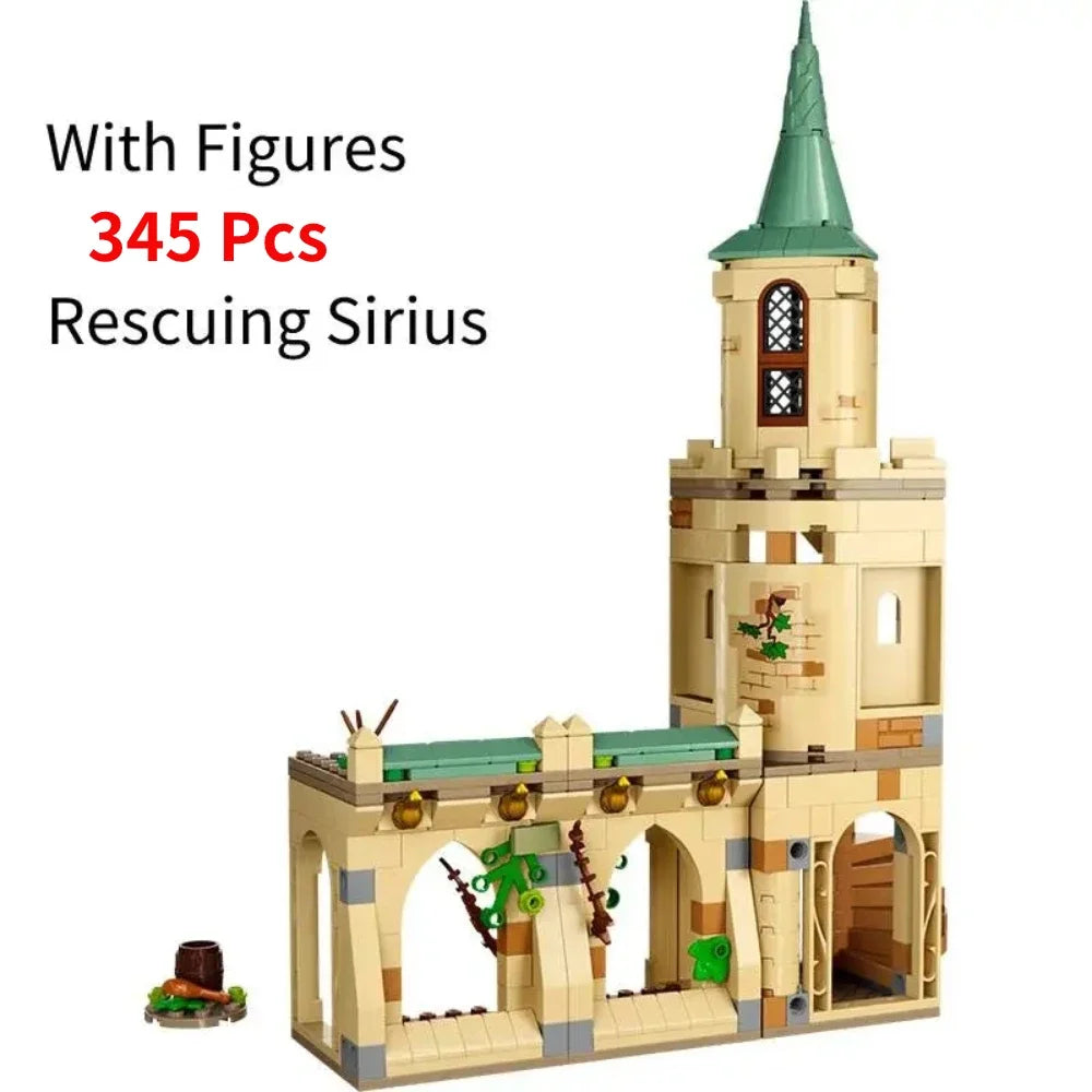 Sirius's Rescue Courtyard Building Blocks 76401 DIY Castle Tower for Boys Christmas Gift