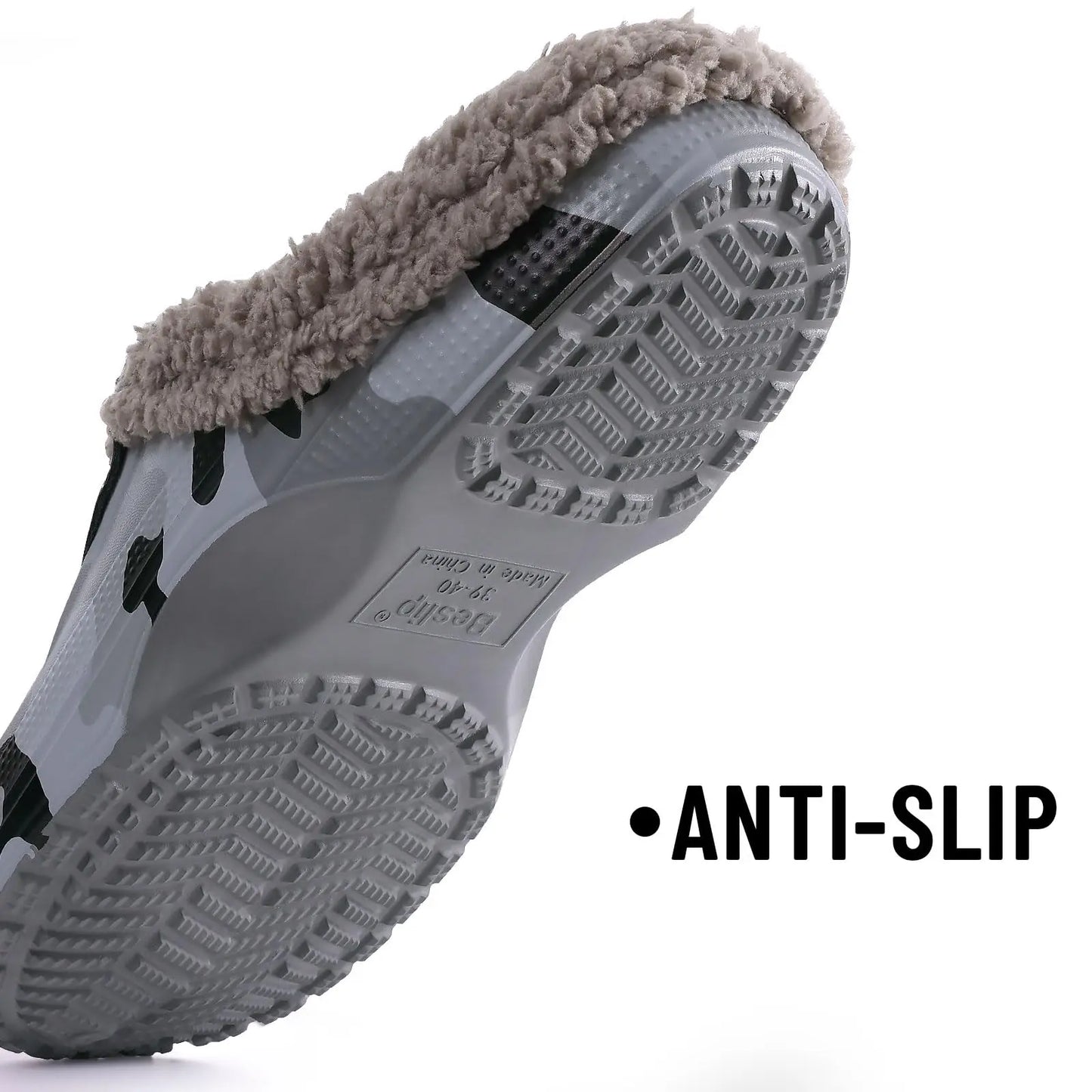 Comwarm New Fuzzy House Slippers For Women Men Winter Clogs