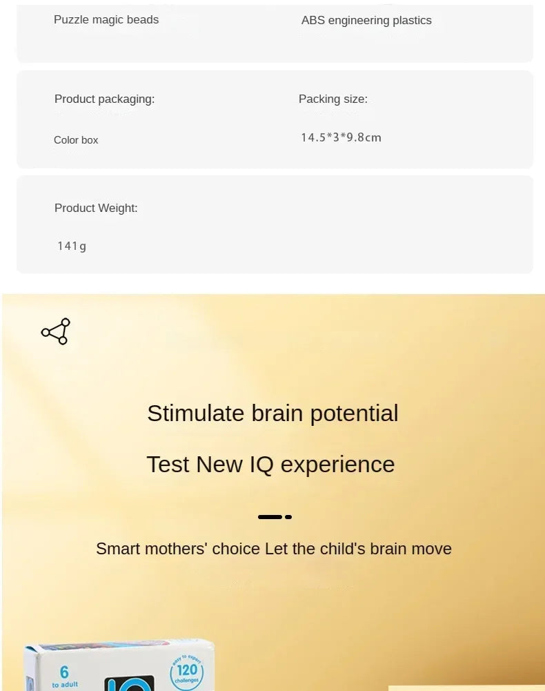 120 Challenges IQ 3D Puzzle Board Game Classic Montessori Toy