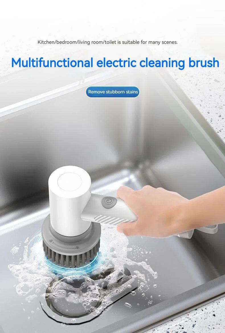 Wireless Electric Cleaning Brush for Kitchen and Bath