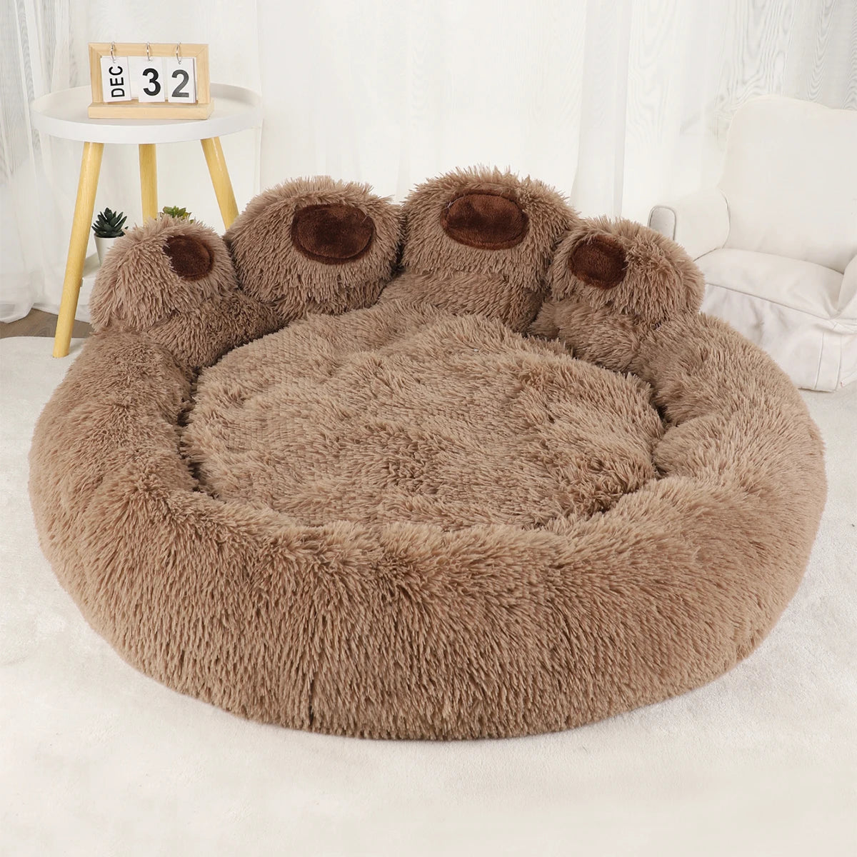 Fluffy Large Dog Bed for Pets Cozy Soft Sofa Basket Mat for Dogs and Cats Plush Kennel Blanket Accessories