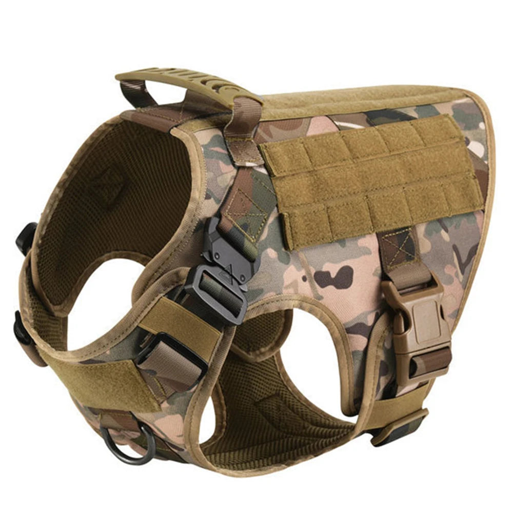 Military Large Dog Harness Training Vest for French Bulldog German Shepherd Malinois Tactical Comfort and Durability