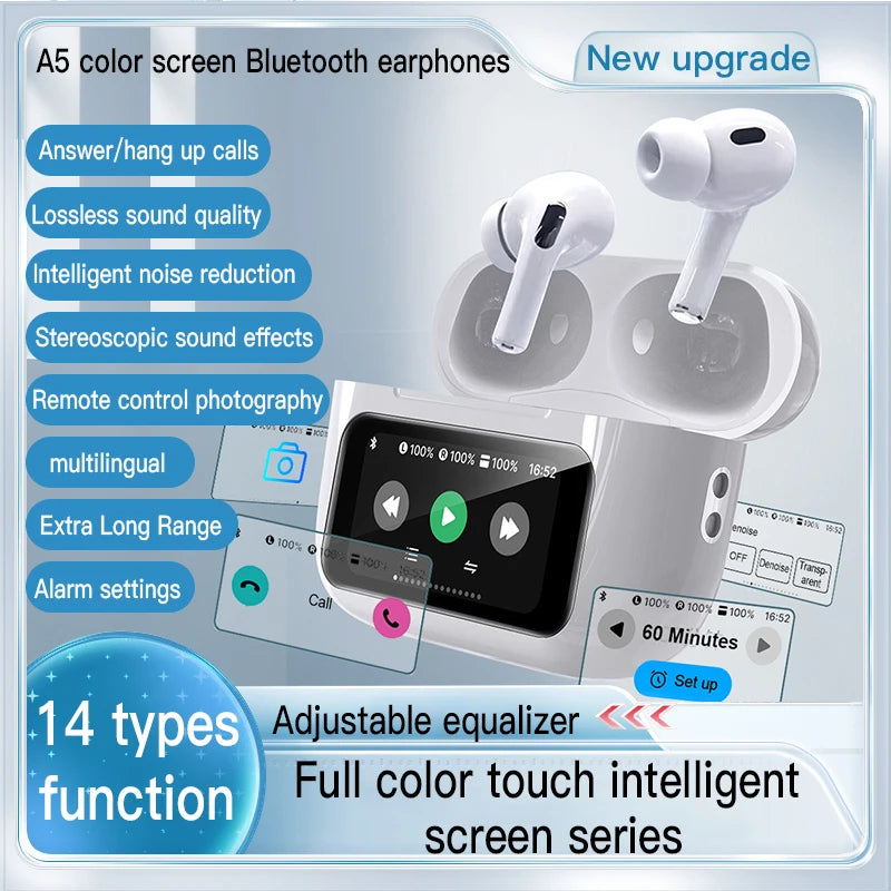 In Ear Subwoofer Earphones with HD Microphone Type-C Wireless Headset for iPhone 15 16 Samsung Xiaomi Huawei VIVO Tablet and Phone
