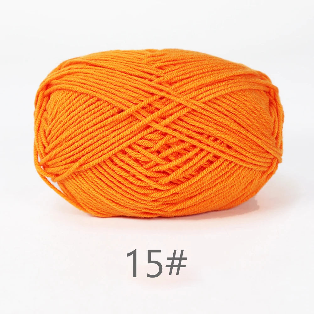 A1-1 50g Set Soft Milk Cotton Yarn for Knitting and Crochet