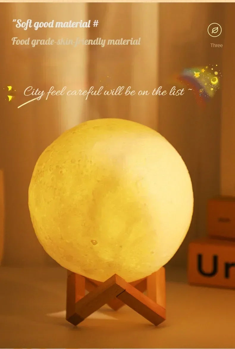 Stunning 3D Moon Lamp Night Light for Energy-efficient Room Dcor