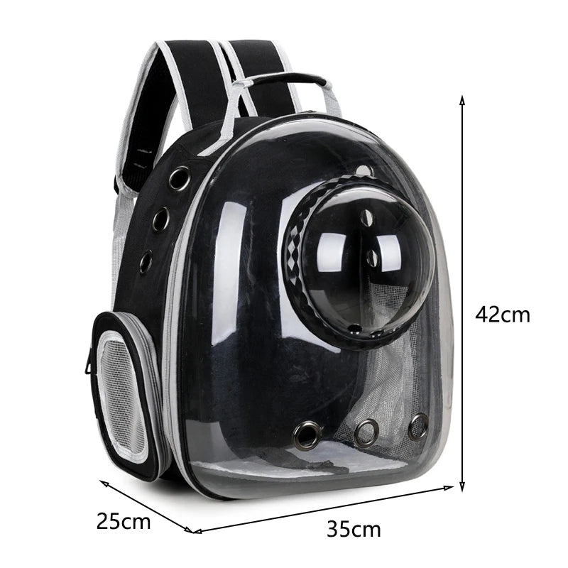 Breathable Transparent Pet Cat Carrying Bag Space Backpack