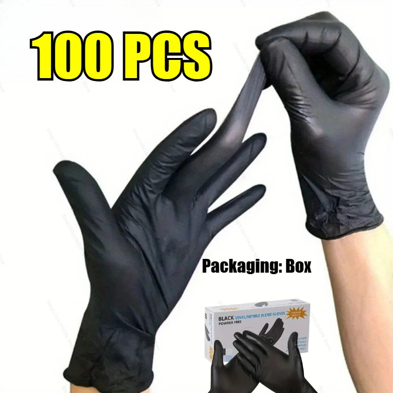 Disposable Nitrile Waterproof Gloves for Kitchen and Household Cleaning Tasks