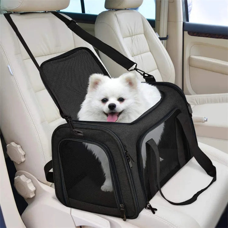 Dog Carrier Bag Soft Side Backpack Airline Approved Transport for Small Dogs and Cats