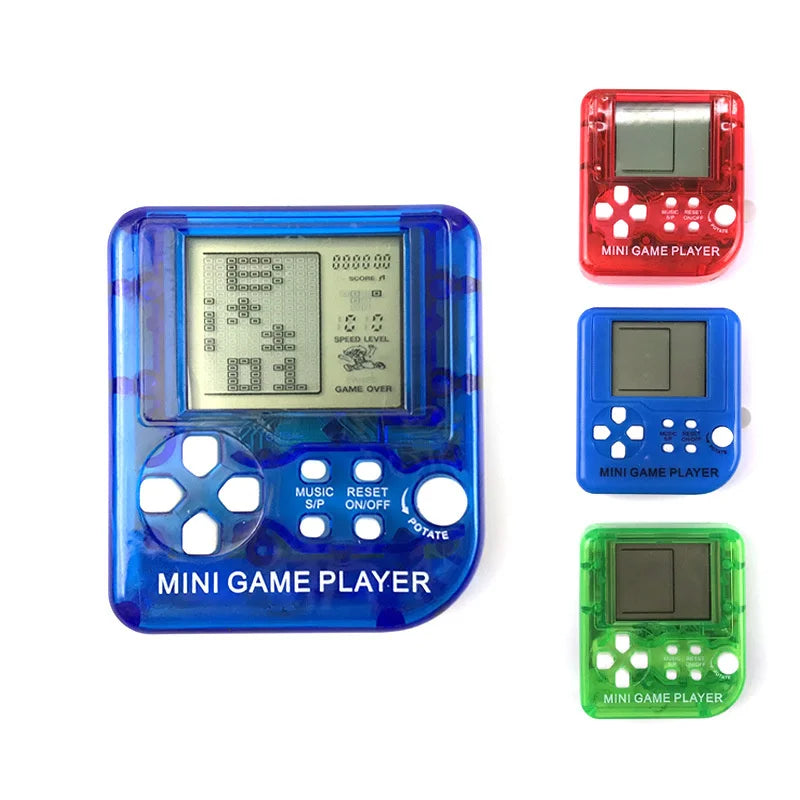 Pocket Mini Classic Game Machine Keychain 26 Games Handheld Retro Console Gift