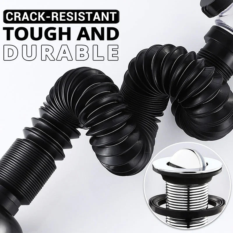 Flip Top Anti-Odor Drain Pipe Set for Kitchen Sink and Bathroom Anti Clogging Deodorizing Filter