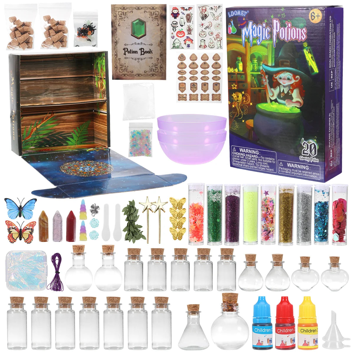 DIY Fairy Magical Potions Kit for Kids - Color Changing and Freezing Potions Art Craft Science Experiment Set