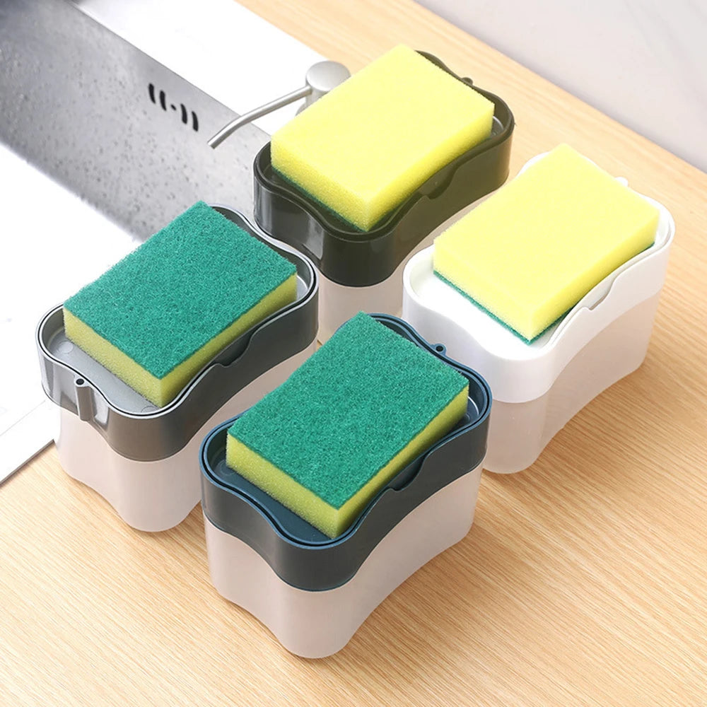1PC PP Plastic Storage Box Dishwasher Soap Dispenser Press