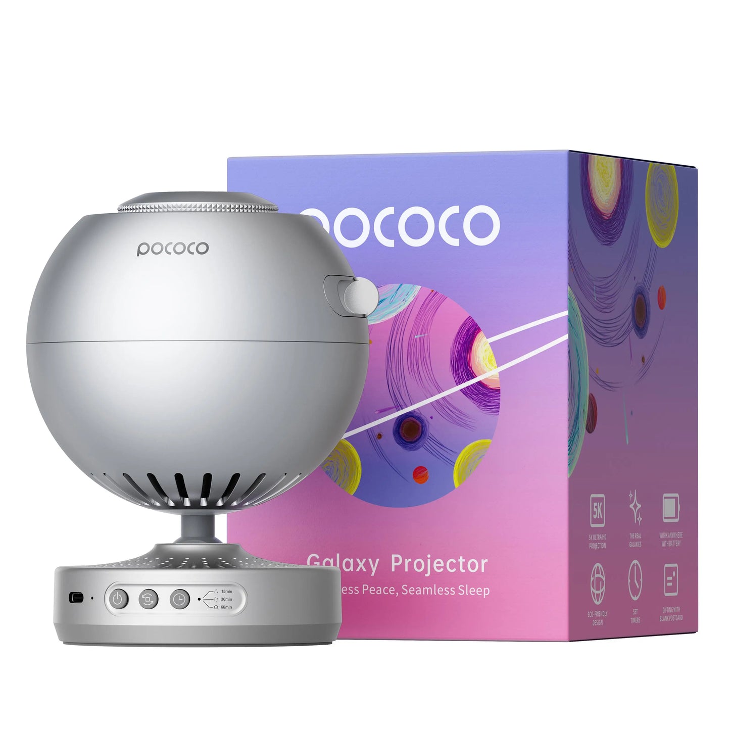 POCOCO Galaxy Projector Star Night Light Lamp for Children